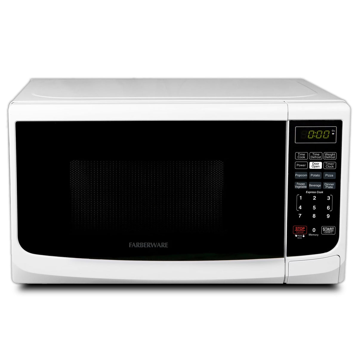 Farberware Countertop Microwave Oven with LED Lighting & Child Lock, 0.7 Cu Ft Black