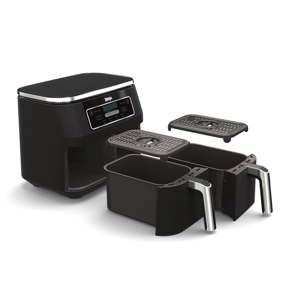 Restored Ninja? Foodi? DZ100 4in1, 8qt., 2Basket Air Fryer with DualZone? Technology (Refurbished)