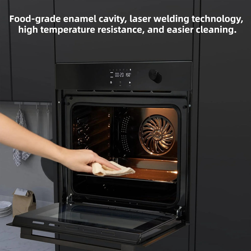 Aoile 24" Built-in Single Wall Convection Oven with 2.5 Cu.Ft. Capacity, 3000W Electric Oven with 11 Cooking Modes, Touch Control
