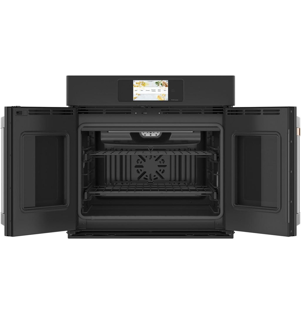 Café CTS90FP3ND1 30 inch Matte Black Single Convection Smart Electric Wall Oven
