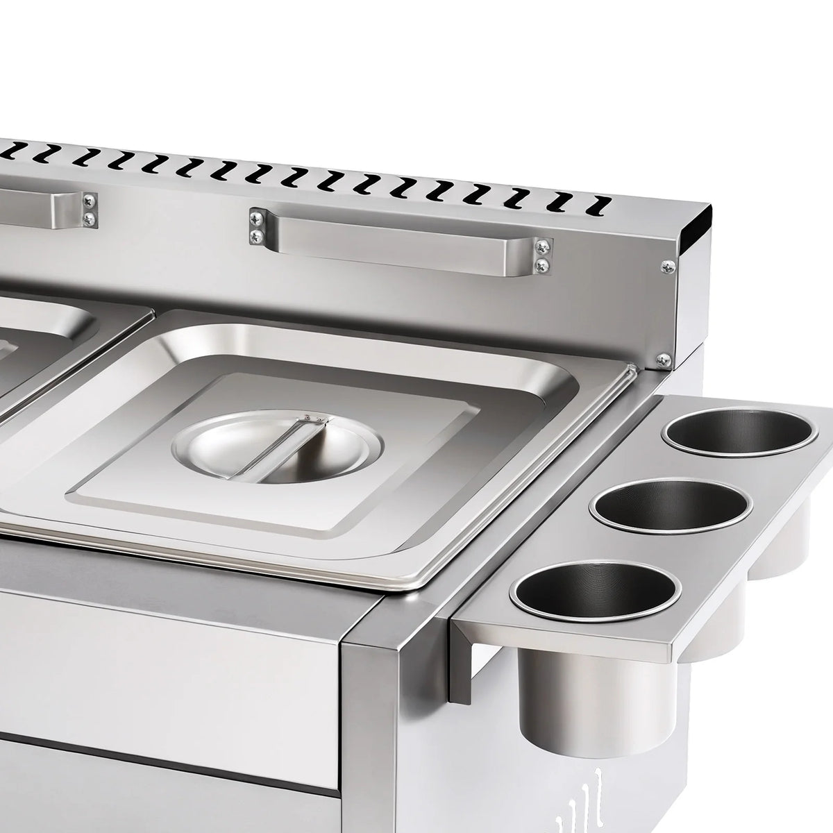 12L 3.17Gal Dual Tank Gas Fryer 430SS Commercial Deep Fryer