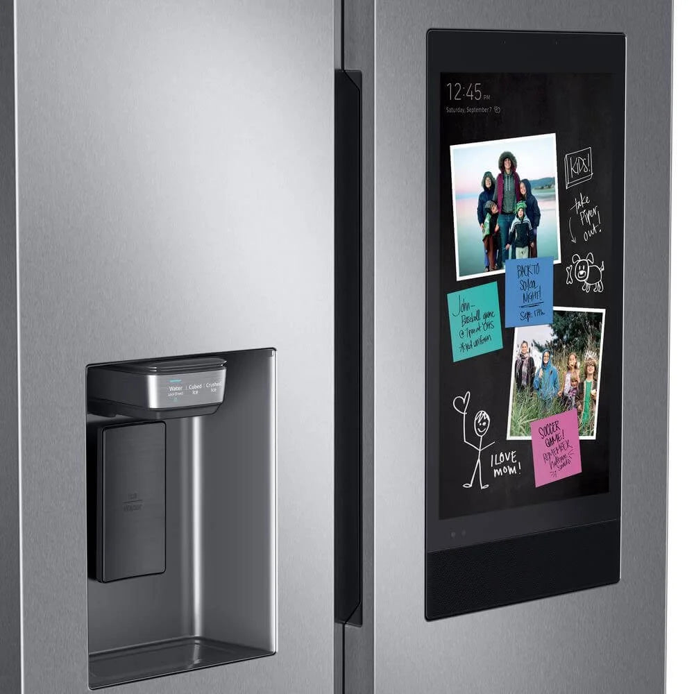 Samsung RS27T5561SR 26.7 Cu. Ft. Stainless Side-by-Side Refrigerator with 21.5 inch Touch-Screen Family Hub