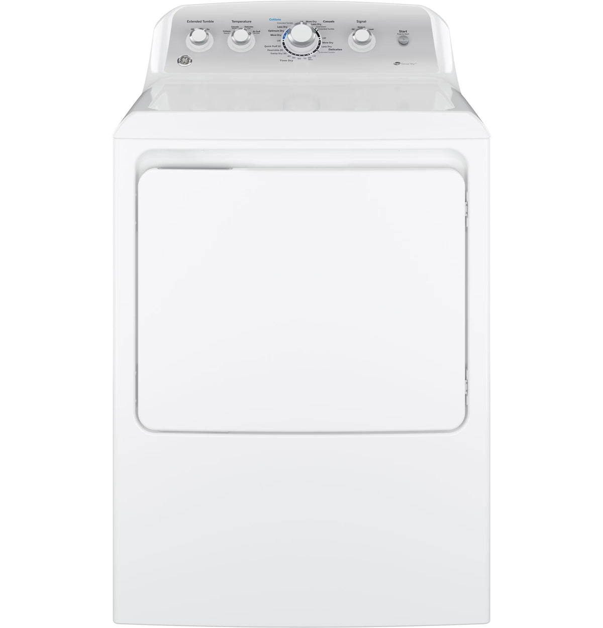GE Appliances 7.2 cu. ft. Gas Dryer with Aluminized Alloy Drum and HE Sensory Dry
