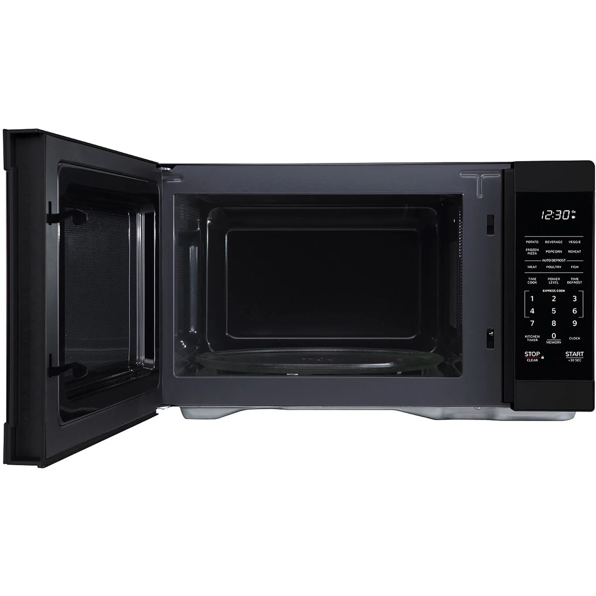 Sharp 1.1-Cu. Ft. Countertop Microwave Oven in Black