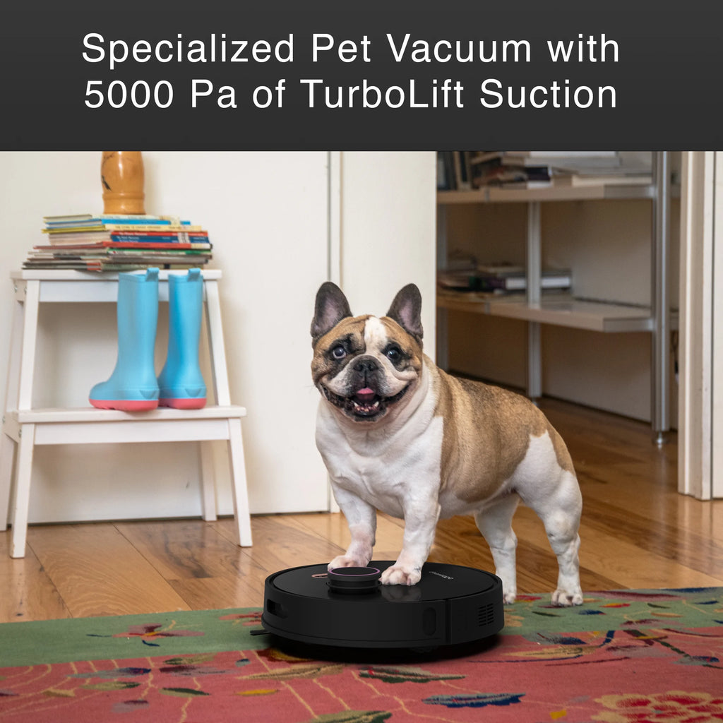 bObsweep Orb-i Robot Vacuum, 100-Day-Self Empeting bin, 5000pa Suction, Blackberry, New
