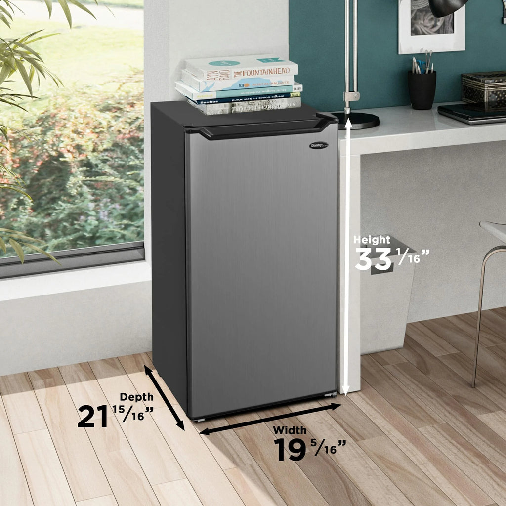 Danby 4.4 cu. ft. Diplomat Compact Refrigerator Spotless Steel DCR044B1SLM