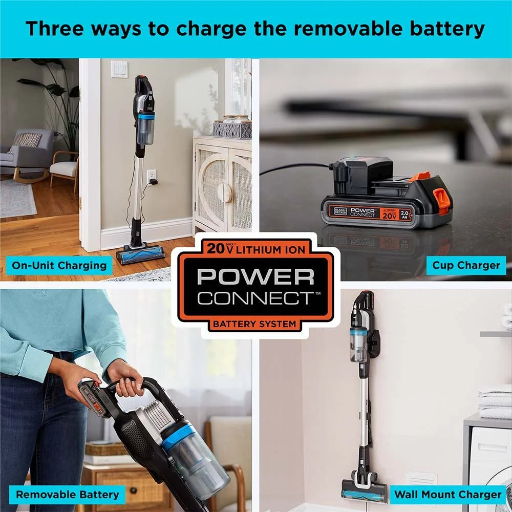 BLACK+DECKER POWERSERIES Extreme MAX 20V MAX* Cordless Stick Vacuum, BHFEB520D1
