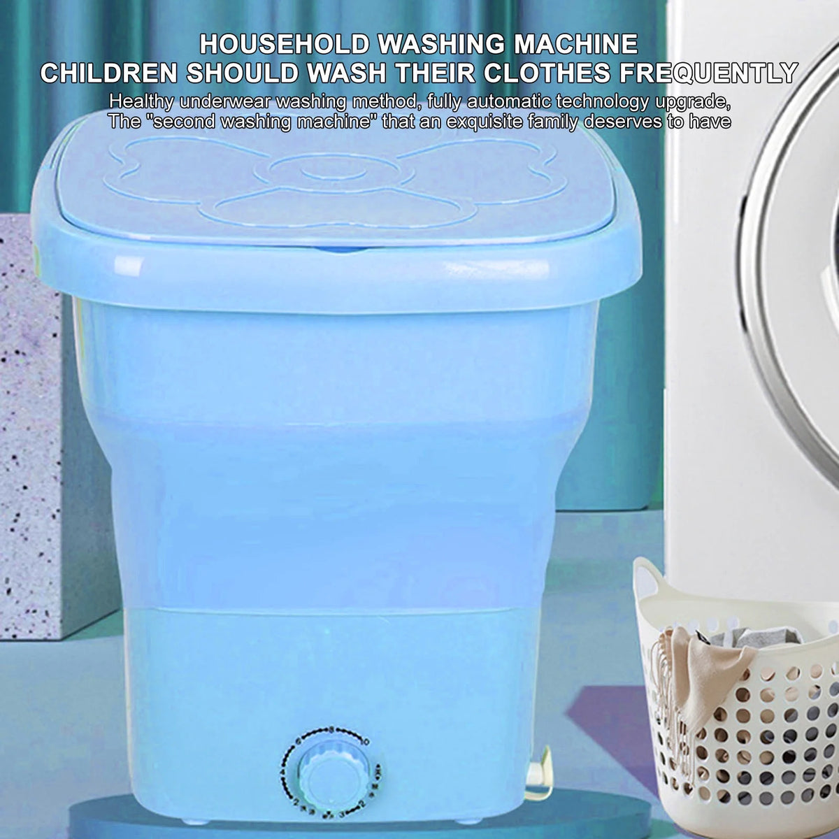Portable Washing Machine,Mini Foldable Washer,25L Upgraded Large Capacity Foldable Washer, Deep Cleaning Of Underwear, Baby Clothes and Other Small Clothes,Suitable for Apartments, Dormitories, Hotel