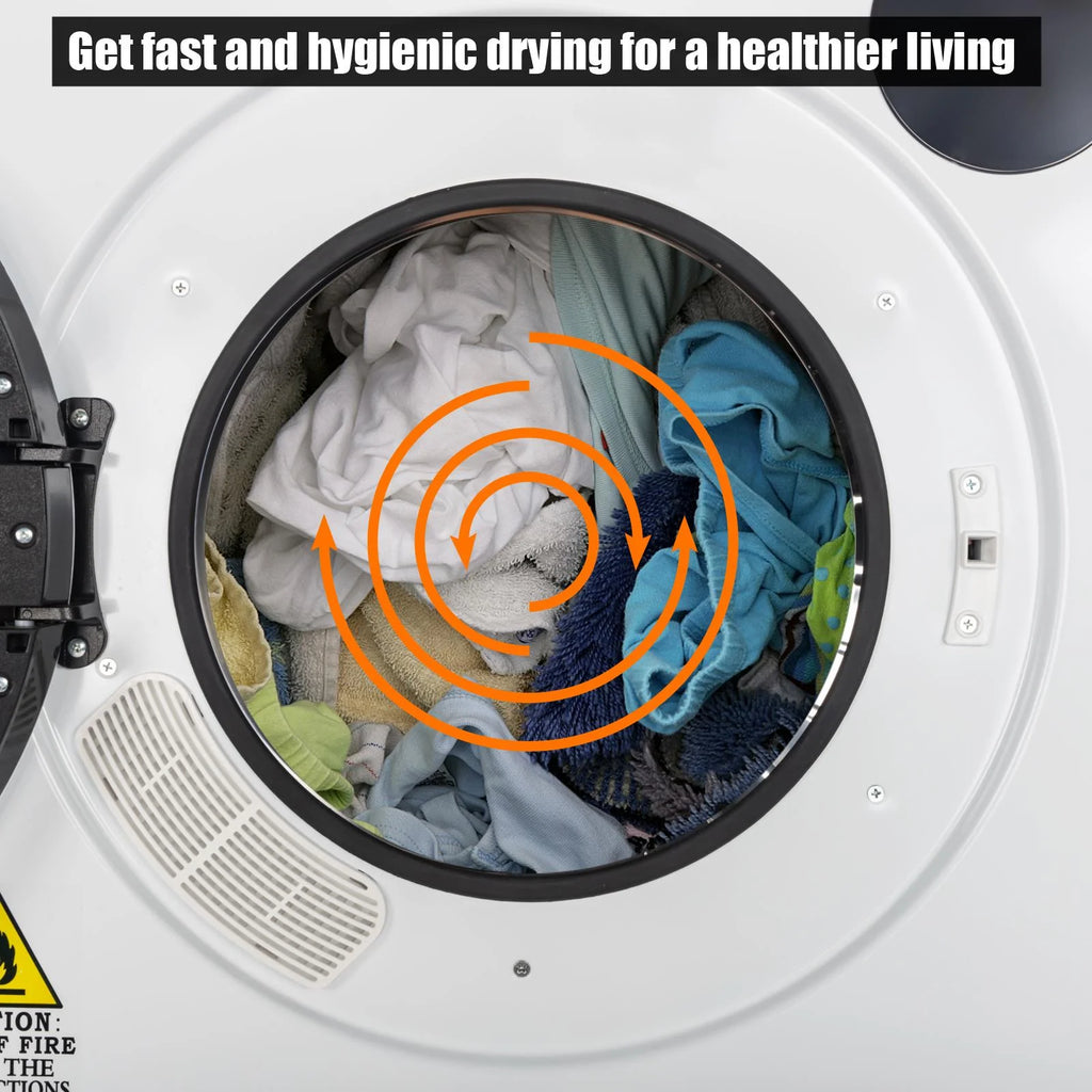 UBesGoo 6 kg 240 V White Electric Compact Clothes Dryer
