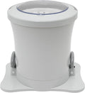 Portable Foot Operated Dryer, Mini Manual Dryer Machine, Portable Single Tub Dryer Machine, Hand-operated Mini Compact Spin Dryer, 2.4Gal Manual Draw Cord Dryer (Dryer(2.4gal White))