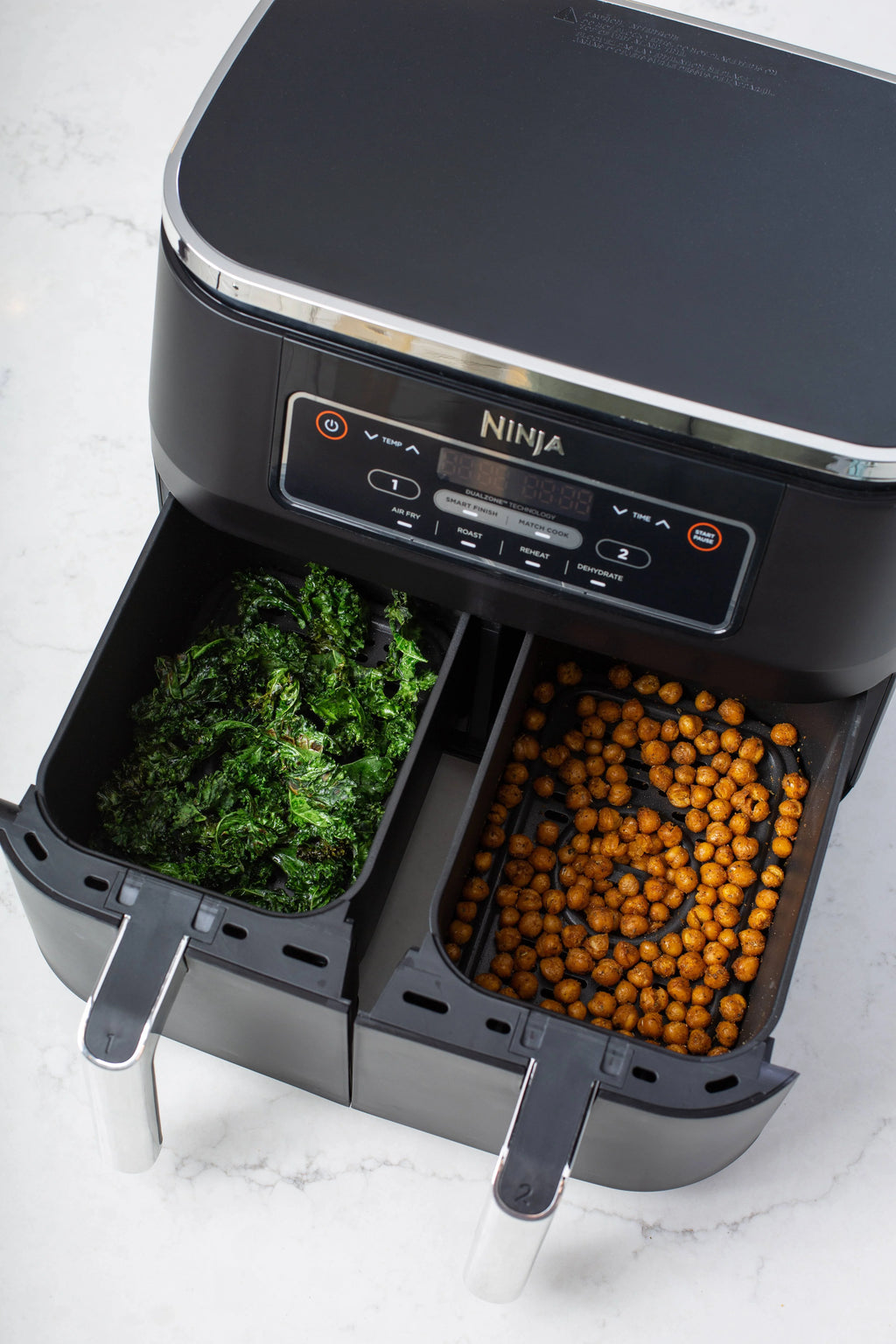 Restored Ninja? Foodi? DZ100 4in1, 8qt., 2Basket Air Fryer with DualZone? Technology (Refurbished)