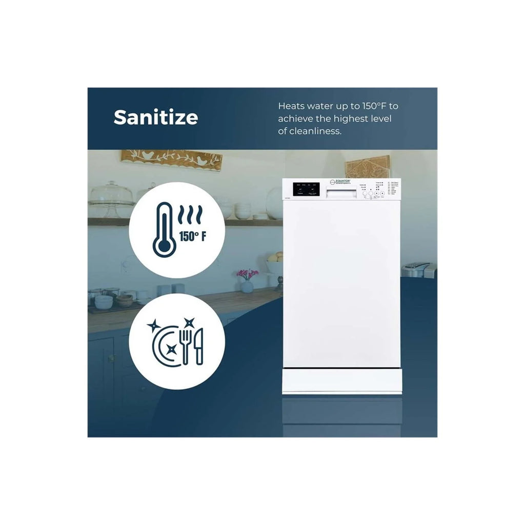 Equator 24 in Dishwasher Top Control 3 Rack 15 place 3.4g QUIET 51 dB 110V EStar
