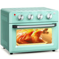 GVN Extra Large Countertop Oven,19 Qt Dehydrate Convection Air Fryer Toaster Oven with 5 Accessories-Green