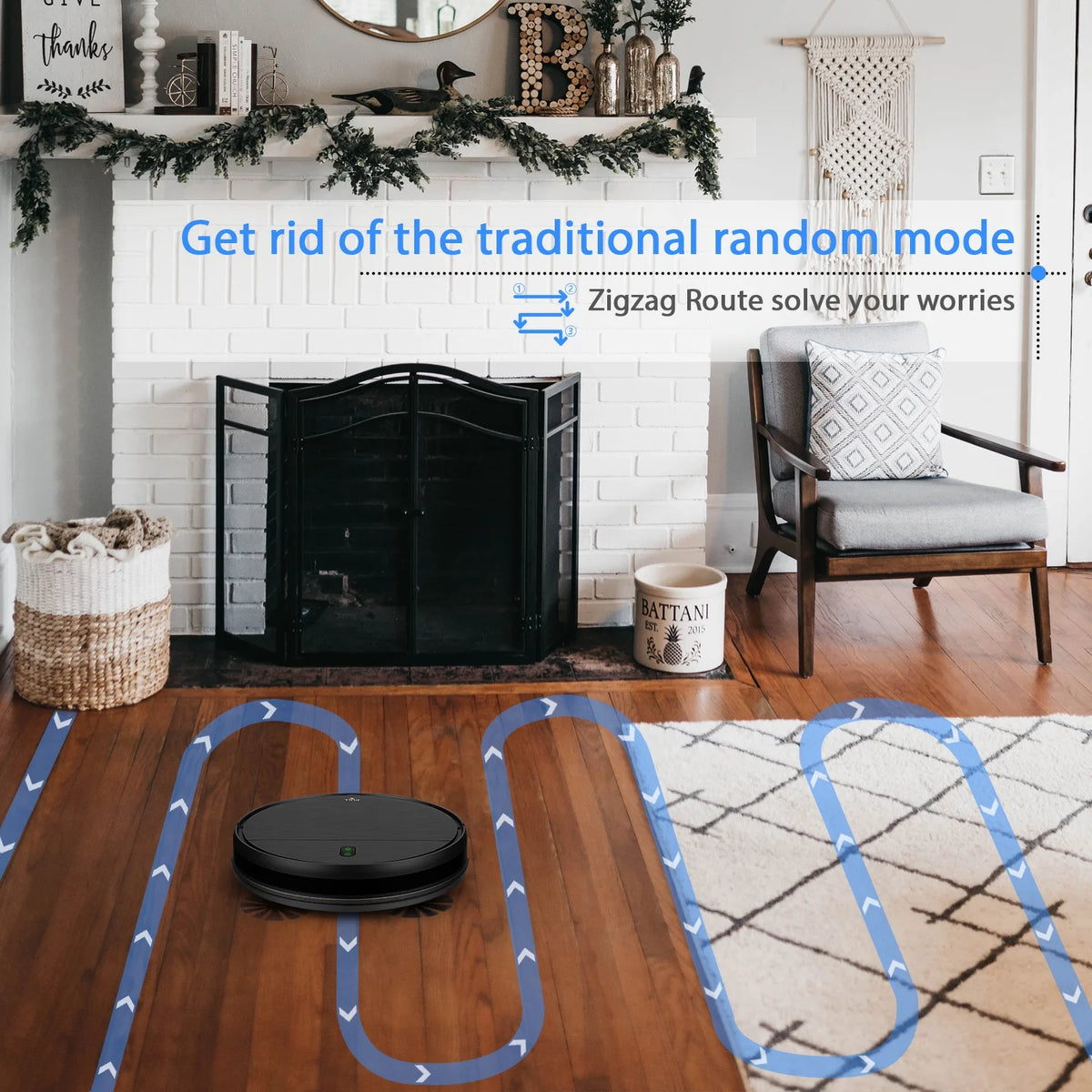 ONSON Robot Vacuum Cleaner, Robot Vacuum and Mop Combo with WIFI/Alexa for Pet Hair and Hard Floor