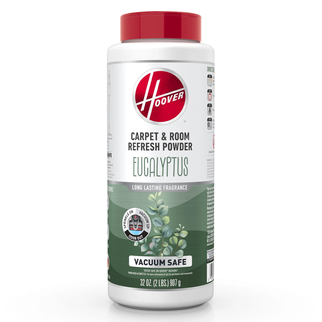 Hoover Bagless Upright Vacuum Cleaner, Rewind Pet & Hoover Fresh, Pet & Eucalyptus Carpet & Room Refresher Carpet Powder, 32oz