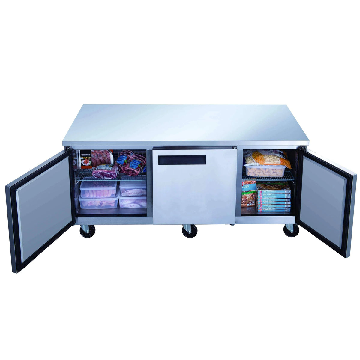 Dukers DUC72F 7225 in Undercounter Commercial Freezer, Stainless Steel