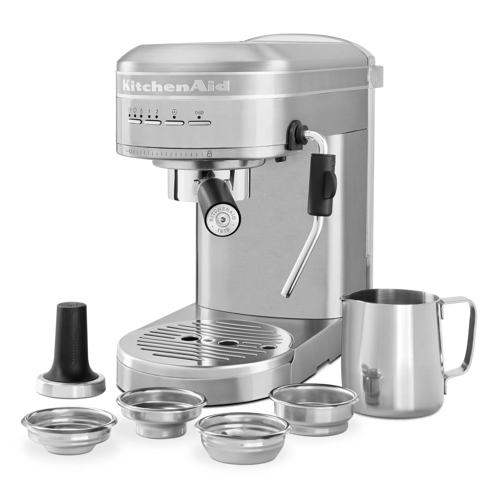 KitchenAid Metal Semi-Automatic Espresso Machine, Empire Red, KES6503