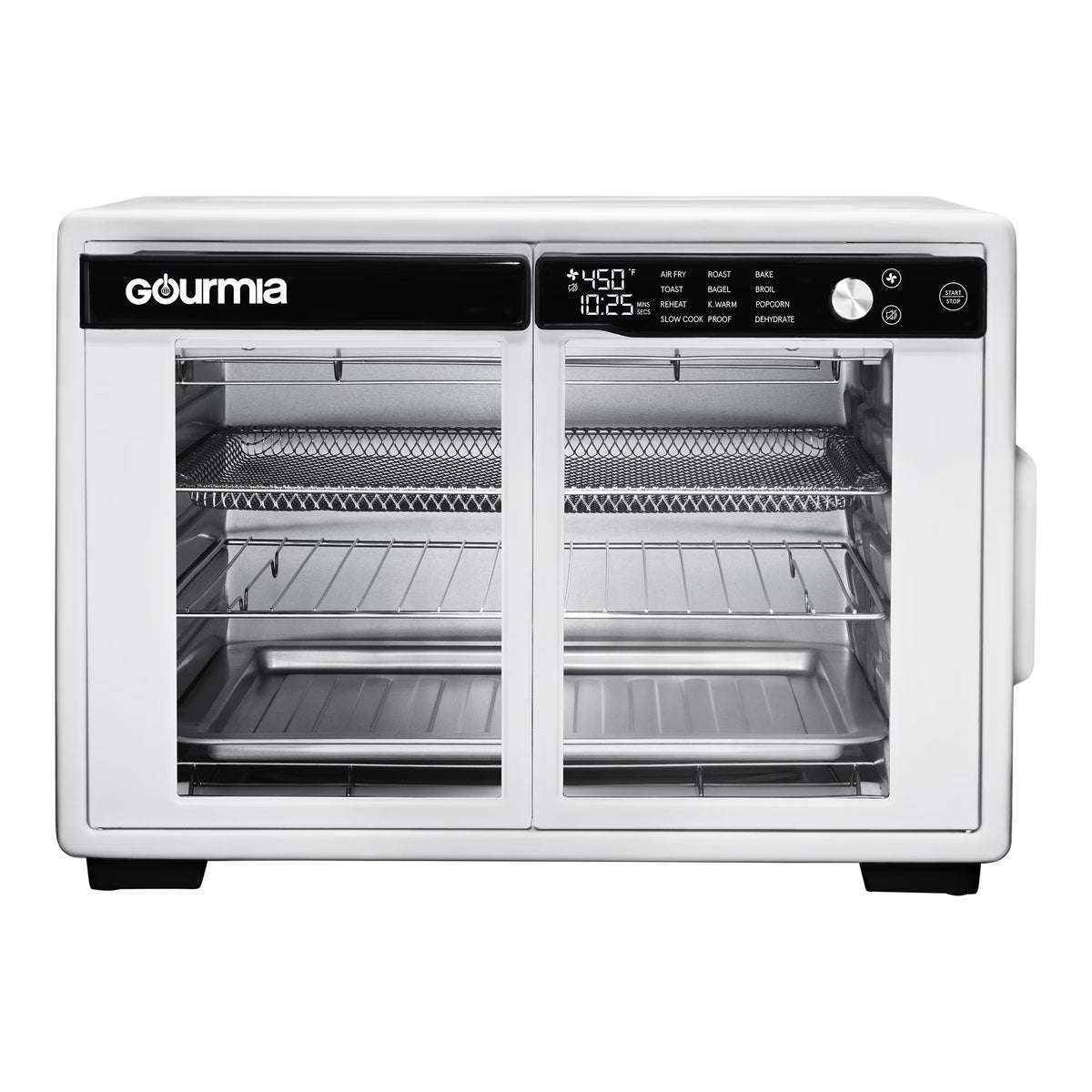 Gourmia 1700W 9-Slice Digital Toaster Oven Air Fryer, 12 Cooking Preset, 35L, Stainless Steel