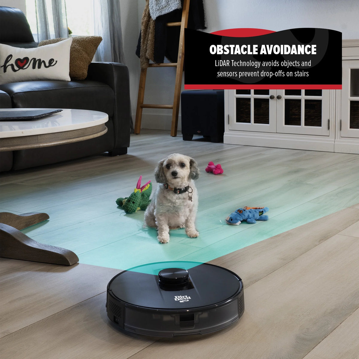 Dirt Devil EV3420 Robot Vacuum Wi-Fi Compatible, Auto-Docking, Smart 360 LIDAR Navigation