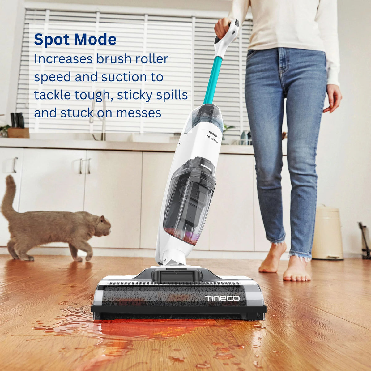 Tineco iFloor 2 Cordless Wet Dry Vacuum Cleaner, Blue