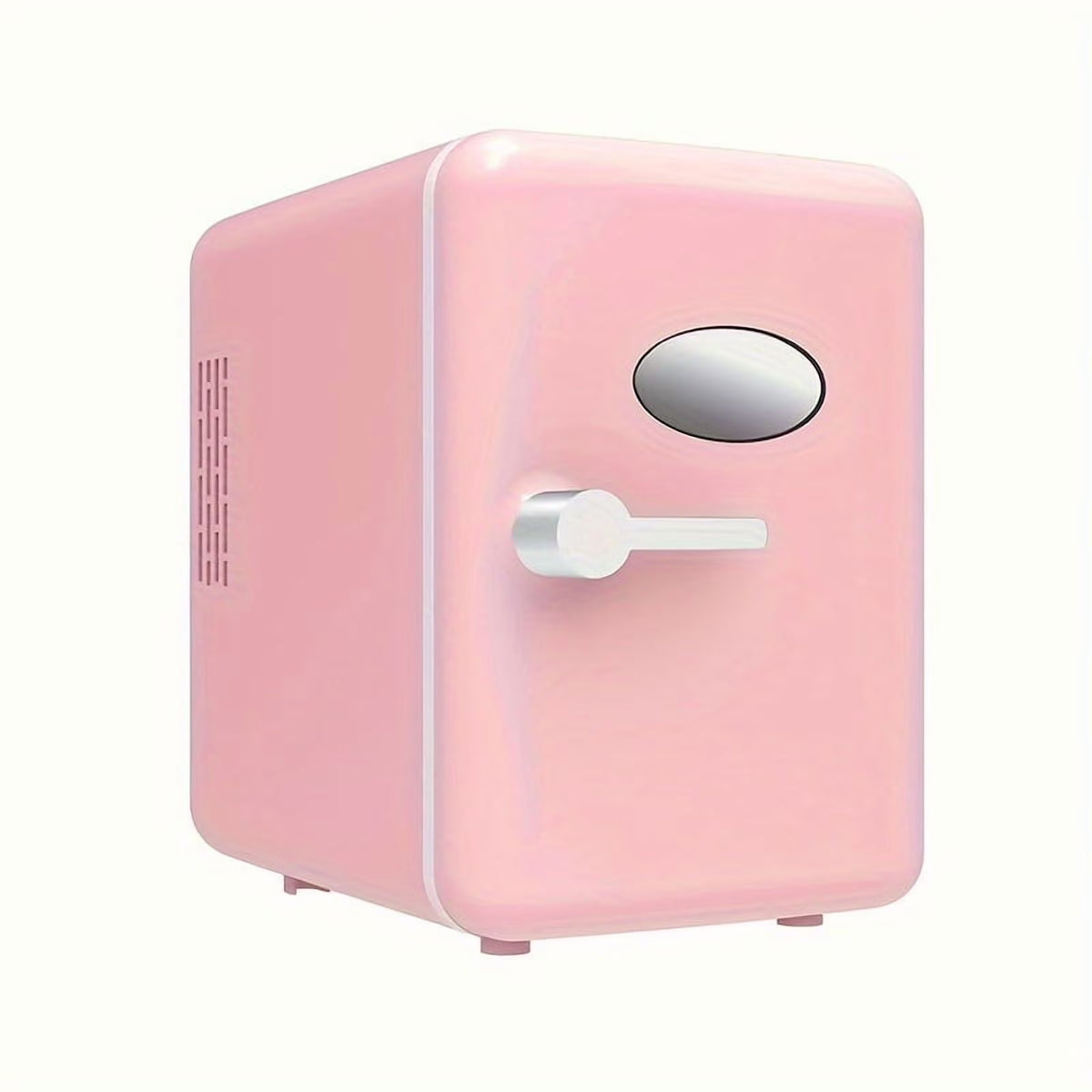 4L Mini Compact Refrigerator - Portable 6-Can Cooler and Warmer for Skincare, Beverages, Home, Office, and Car Use - Perfect Gift Idea with Versatile Temperature Control and Space-Saving Design