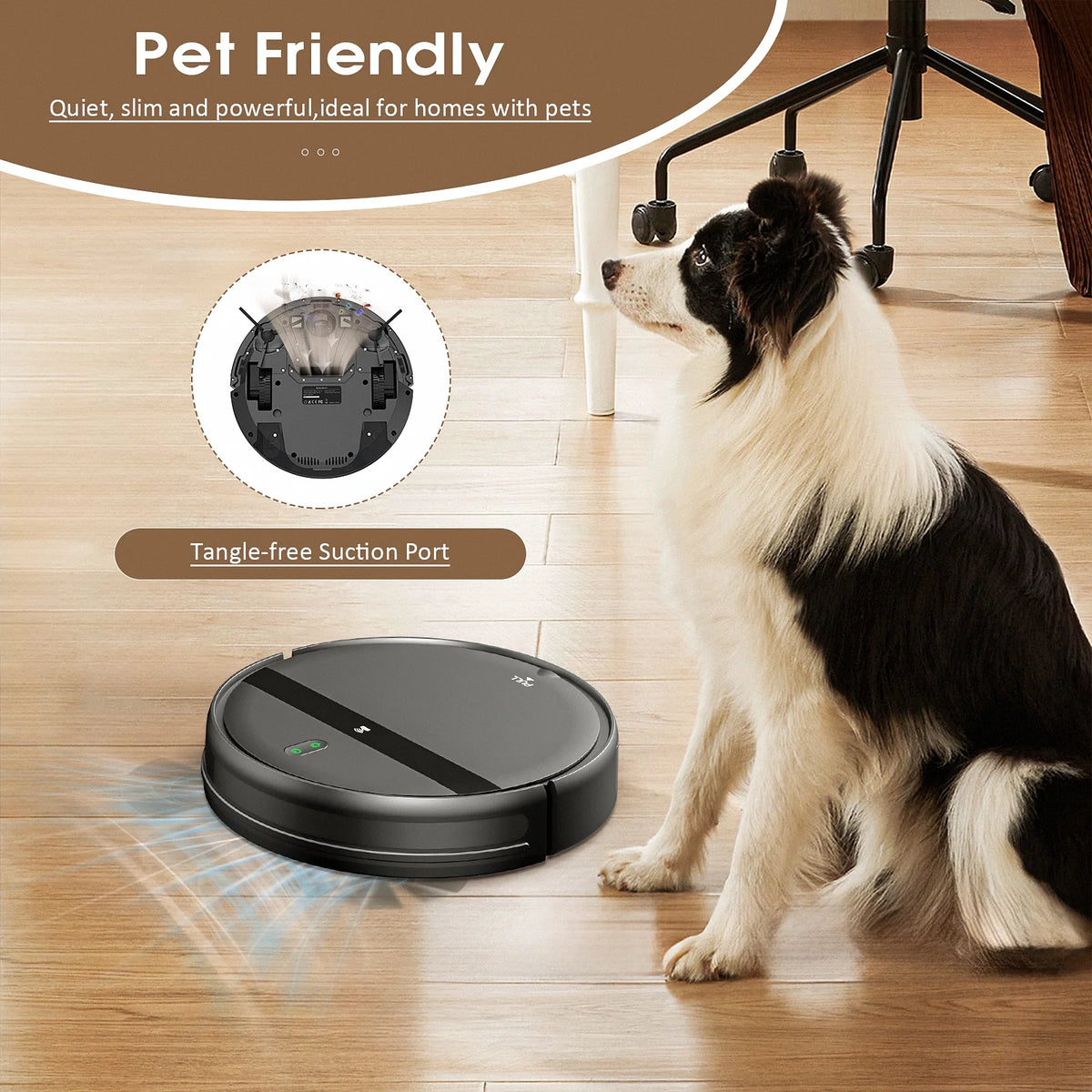ROBOEVO Robot Vacuum Cleaner G20 Vacuum and Mop Combo for Pet Hair Hard Floor, Wifi/Alexa Control