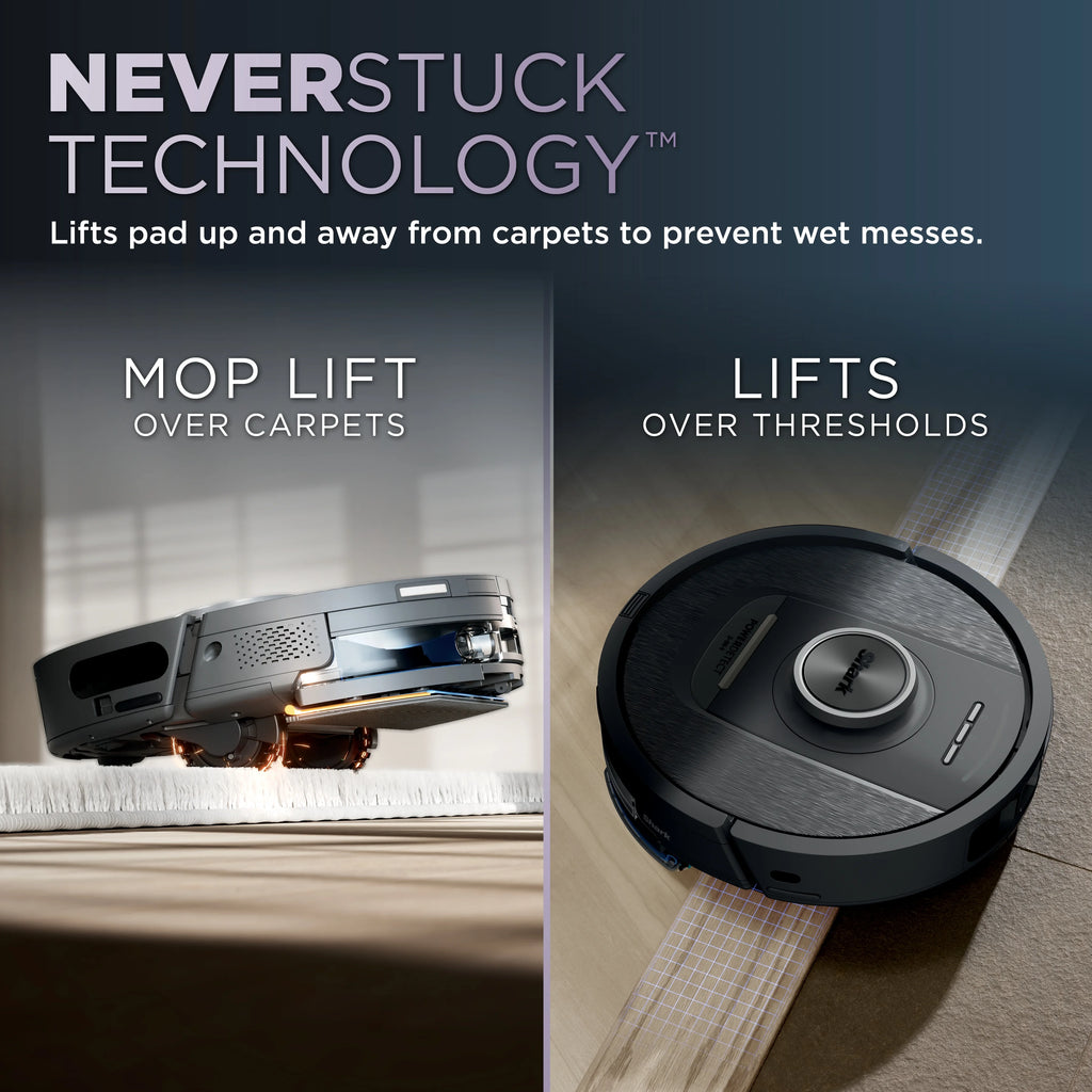 Shark PowerDetect? NeverTouch? Robot Vacuum and Mop, Self-Empty & Self-Refill, Bagless, 60-Day Debris Capacity HEPA Base, 30-Day Capacity Refill Tank, Pad Dry, RV2820YE