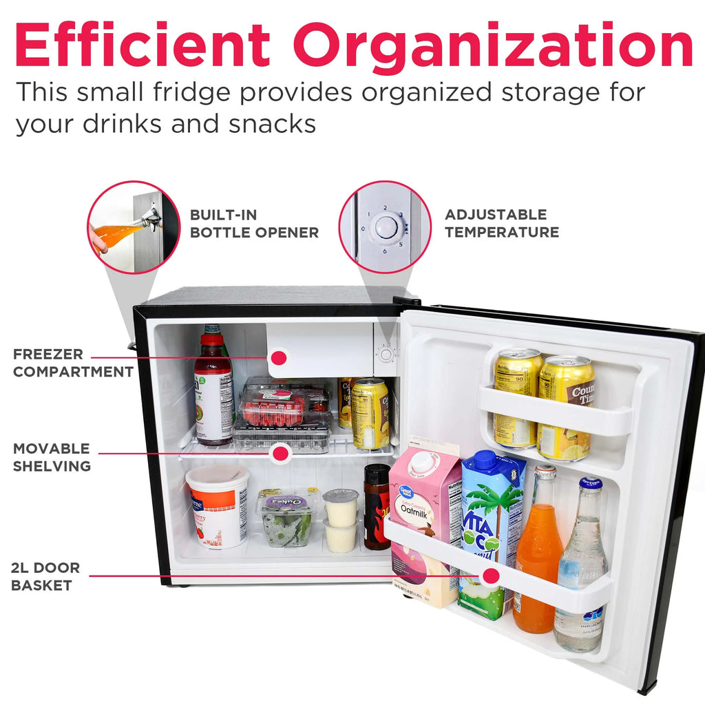 Frigidaire 1.6 Cu ft. Retro Compact Refrigerator with Side Bottle Opener, Coral