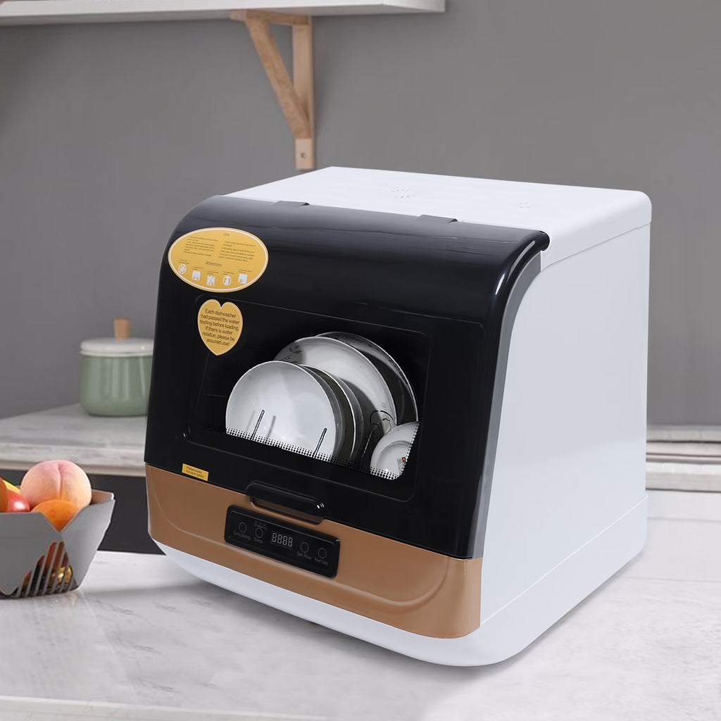ToppiJoy Countertop Dishwasher, Compact & Portable Design, 12-20 Pieces Capacity, 3-in-1 Washing & Sterilization Modes, Perfect for Small Kitchens & Apartments