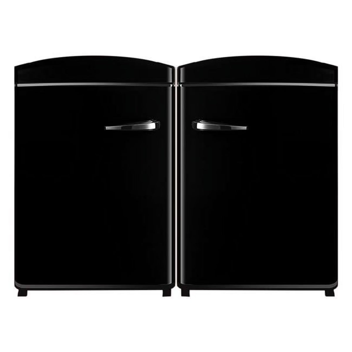 ConServ 3.2 cu.ft. Frost Free Black Retro Convertible Refrigerator-Freezer Set