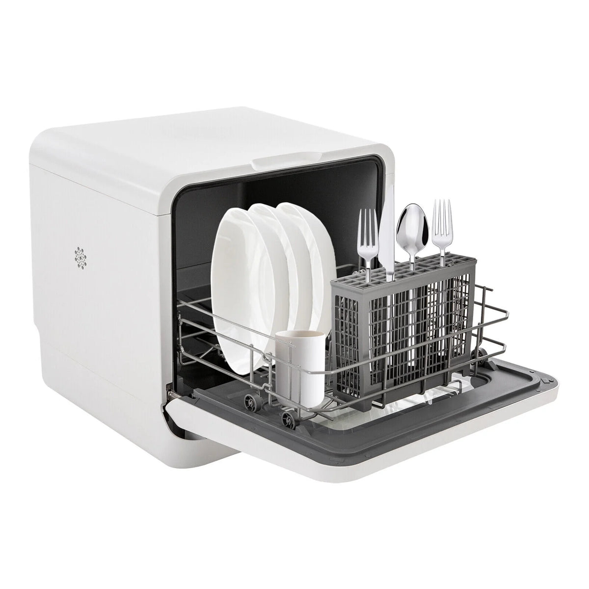 SHZICMY Portable Compact Countertop Mini Dishwasher with Water Tank Leak-Proof Air Dry