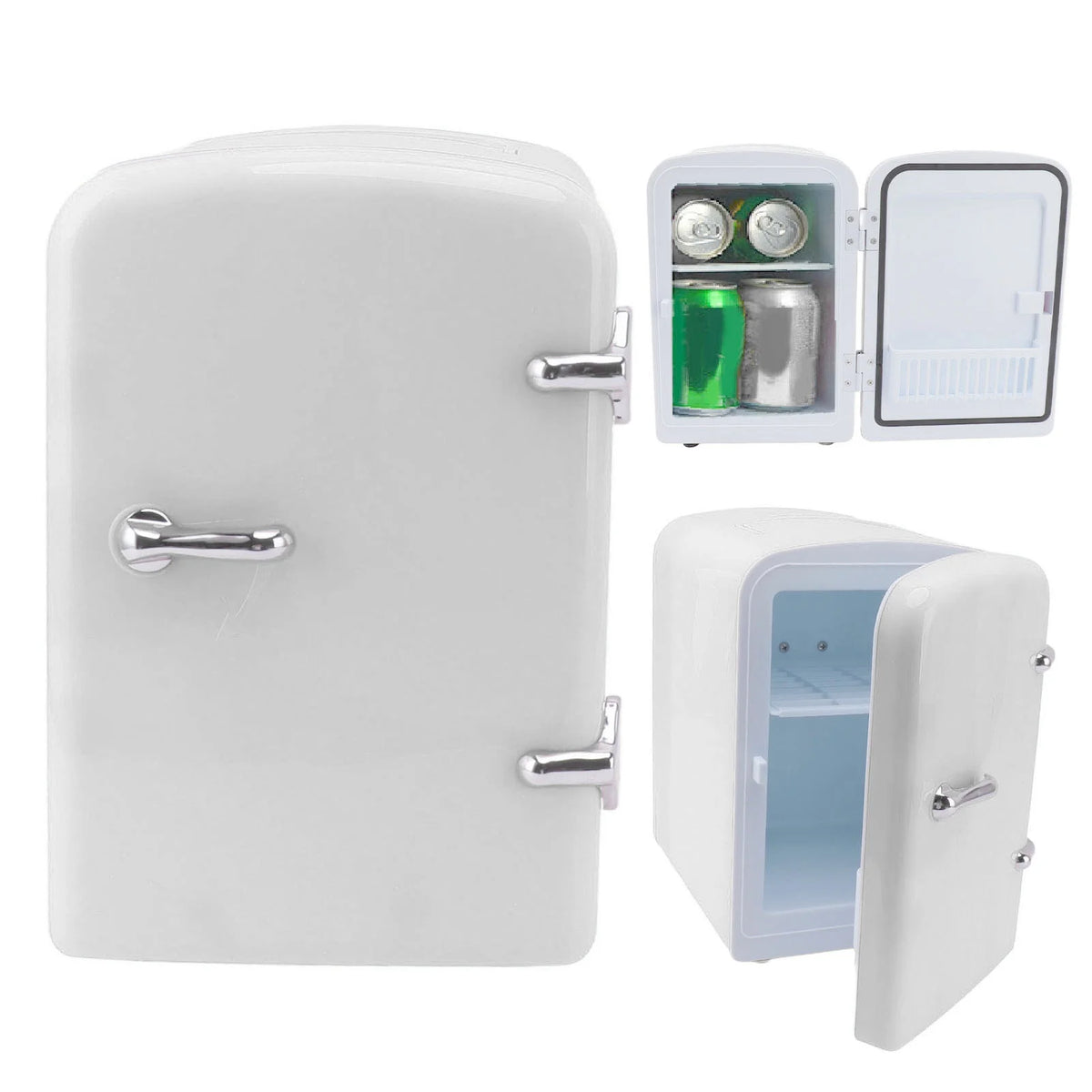 Mini Beauty Fridge, Mini Refrigerator Fridges for Bedrooms, Portable Small Fridge for Car, Travel, Home Skincare, Makeup (UK Plug)