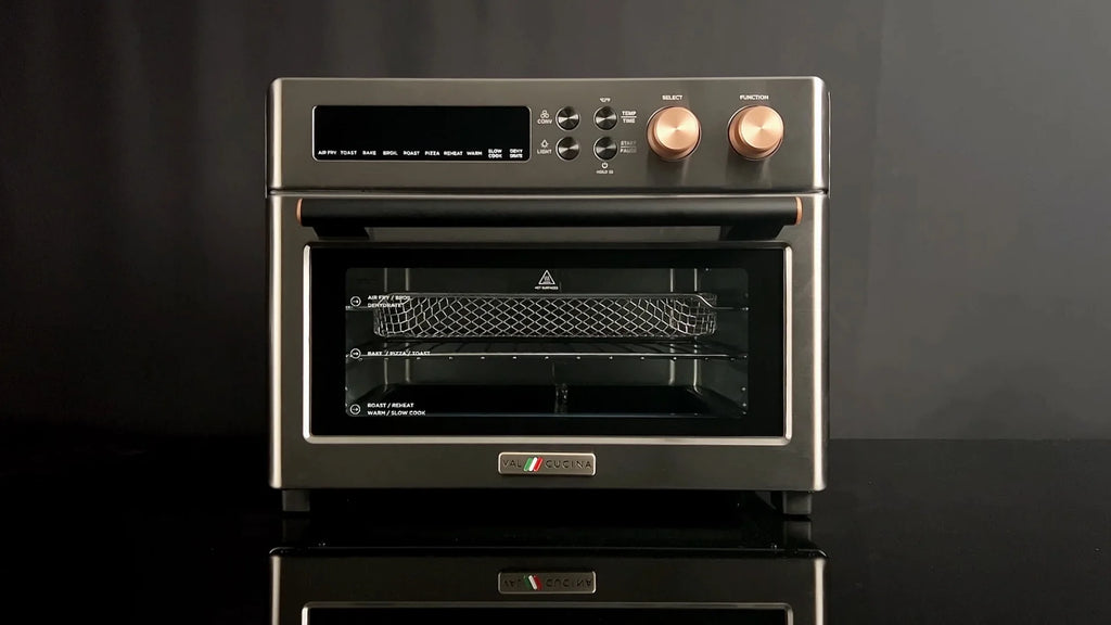 VAL CUCINA 10-IN-1 AIR FRYER TOASTER OVEN -  BRUSHED STAINLESS STEEL