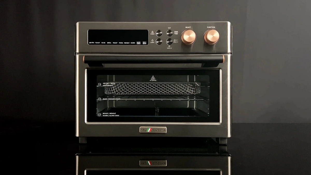 VAL CUCINA 10-IN-1 AIR FRYER TOASTER OVEN -  BRUSHED STAINLESS STEEL