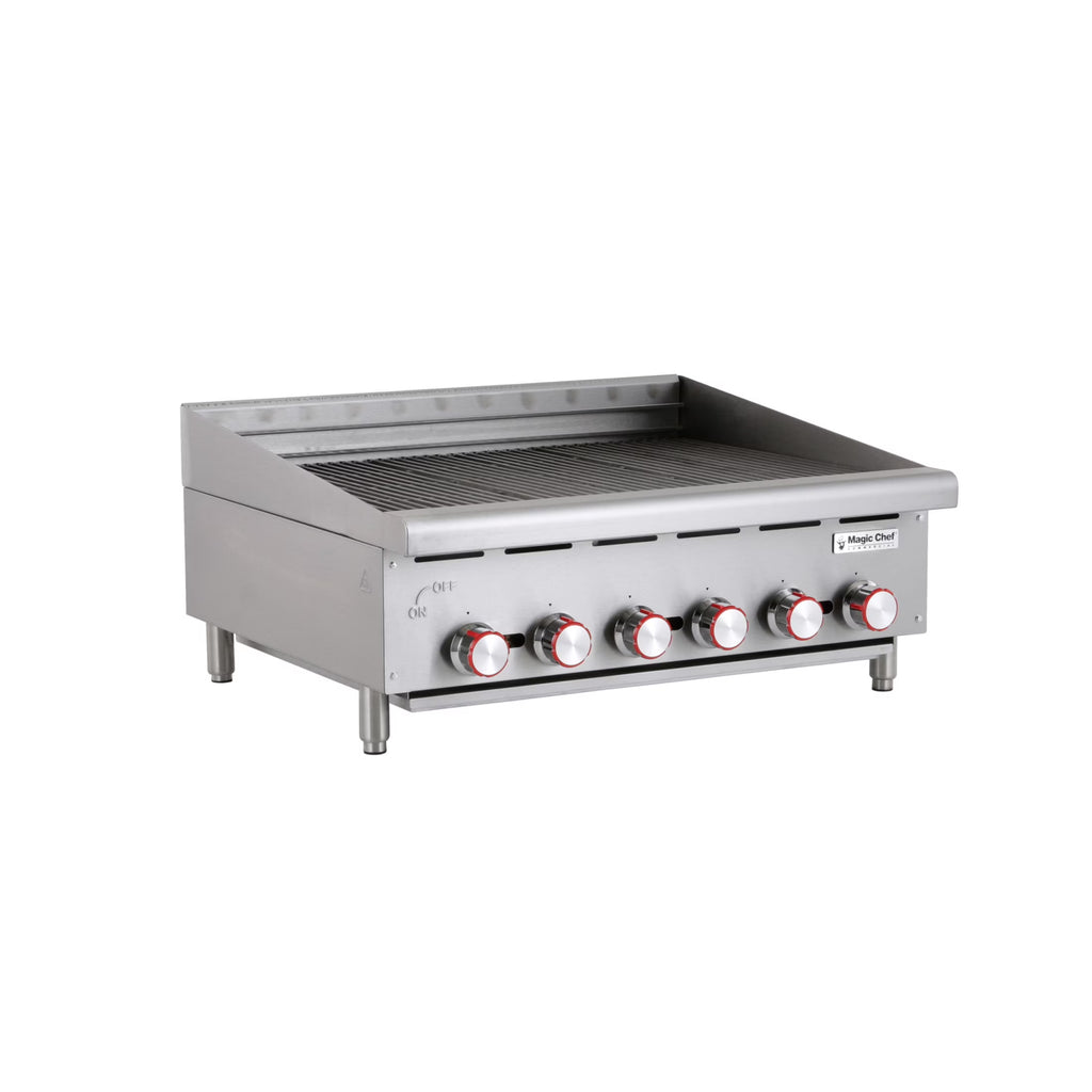 Magic Chef Commercial 36 in. Commercial Countertop Radiant Char Broiler in Stainless Steel
