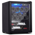 Wine Cooler,Beverage Refrigerator Cooler,Freestanding Wine Cooler Refrigerator with Triple Pane Clear Glass Door,Mini Fridge Countertop Drink Cooler for Home Office,Temperature Adjustment Range 40~61?��