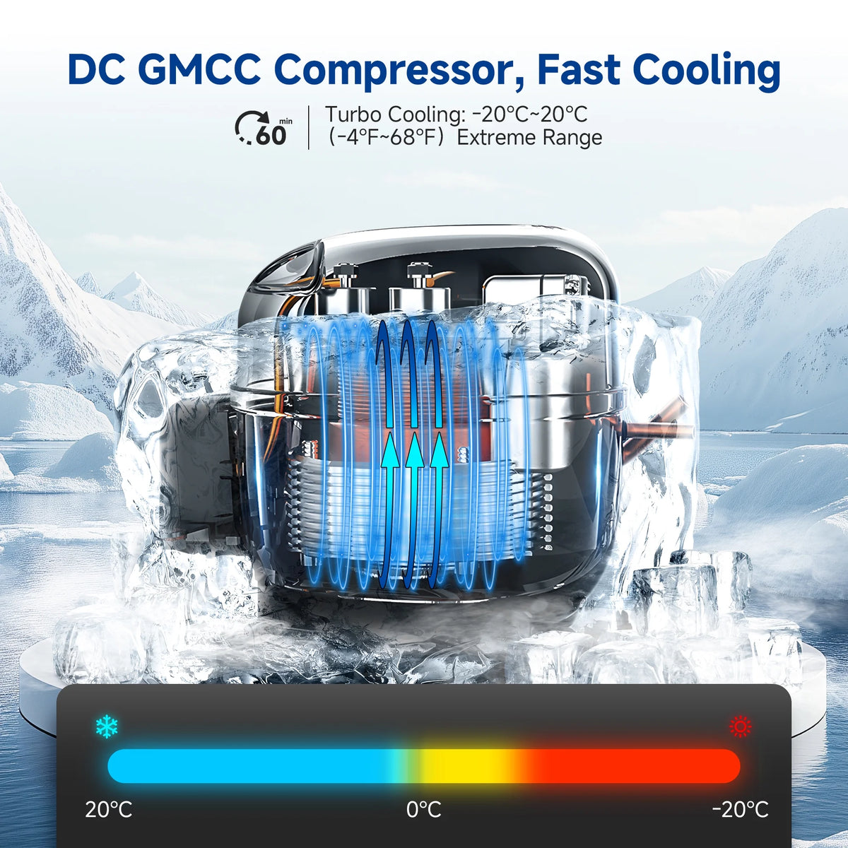 Aobosi 12 volt Car Refrigerator 26QT(25L) Portable Car Fridge