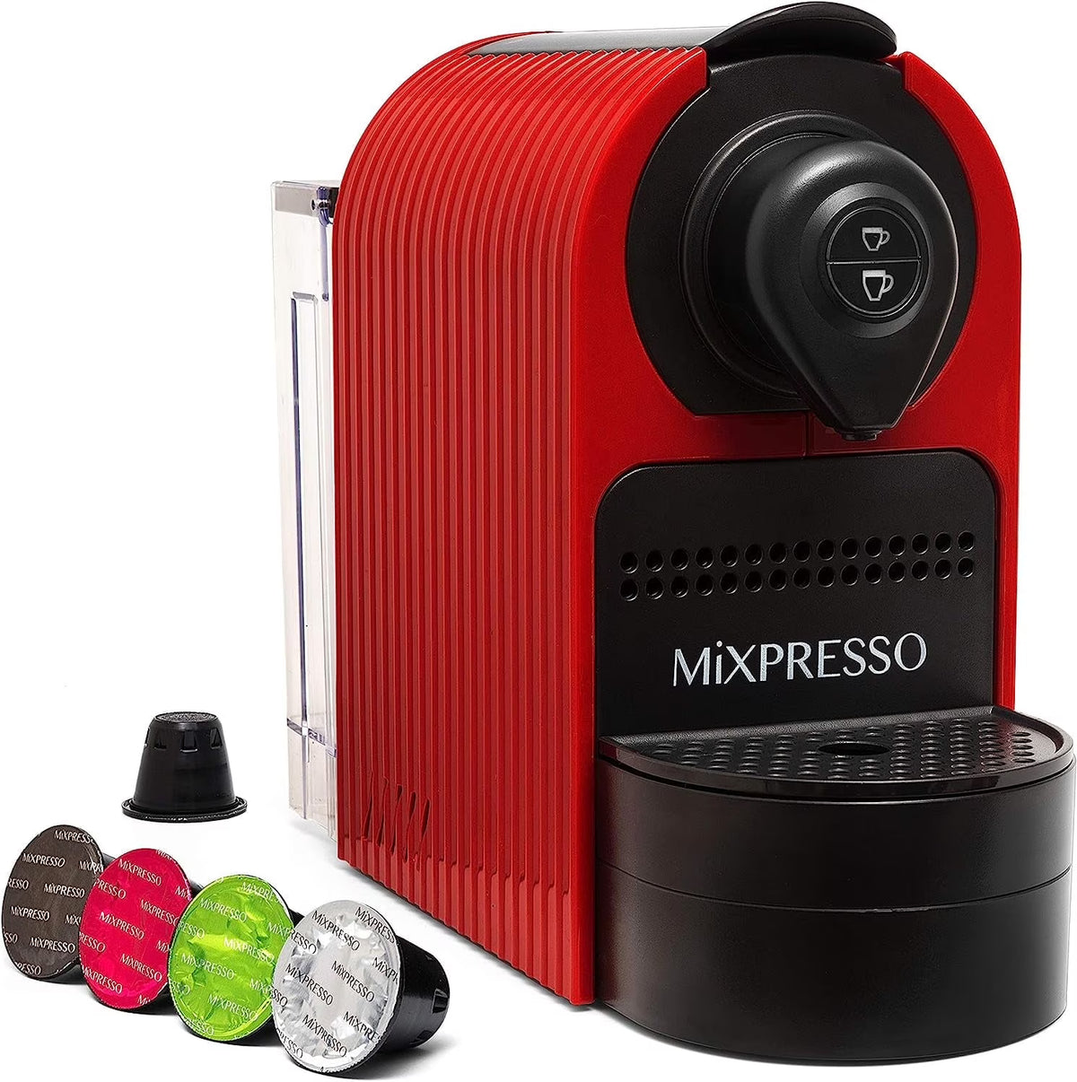 Mixpresso Espresso Machine for Nespresso Compatible Capsule, Single Serve Coffee Maker Programmable for Espresso Pods, Premium Italian 19 Bar High Pressure Pump 27oz 1400w Black Coffee Maker