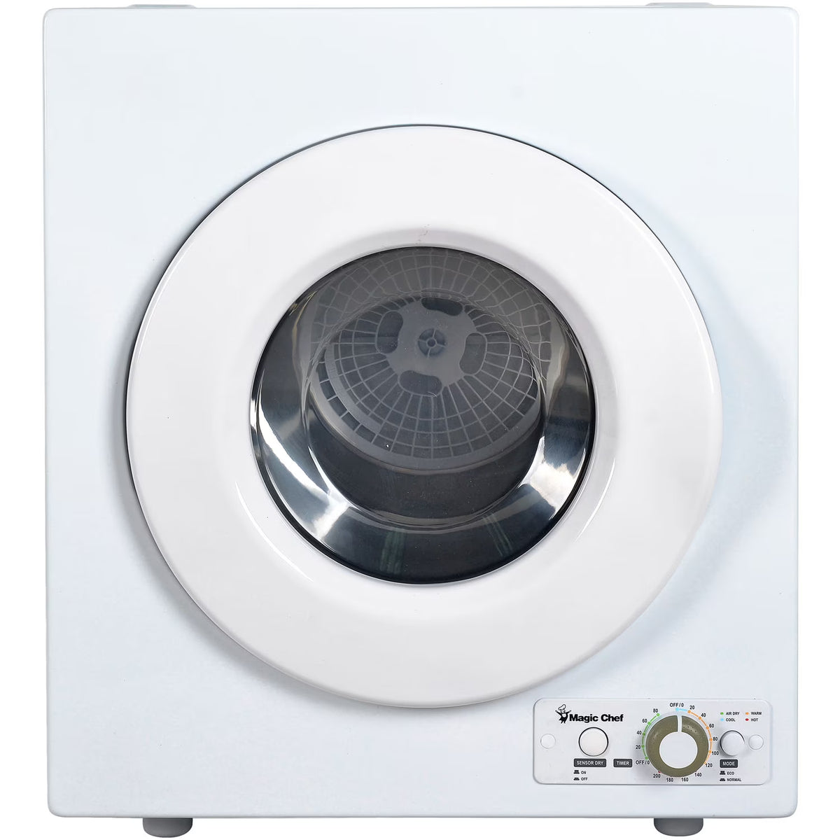 Magic Chef 2.6 cu ft Compact Electric Dryer, White