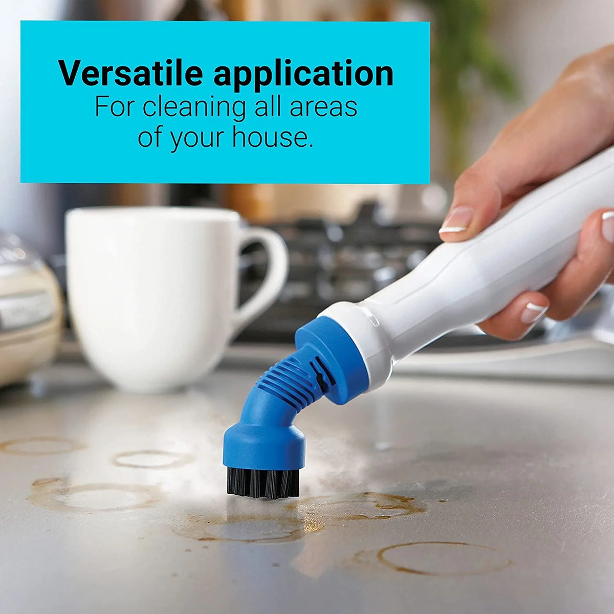 BLACK+DECKER Steam-Mop & Portable Steamer, 5-in-1, Corded, Convertible to Handheld, HSMC1321