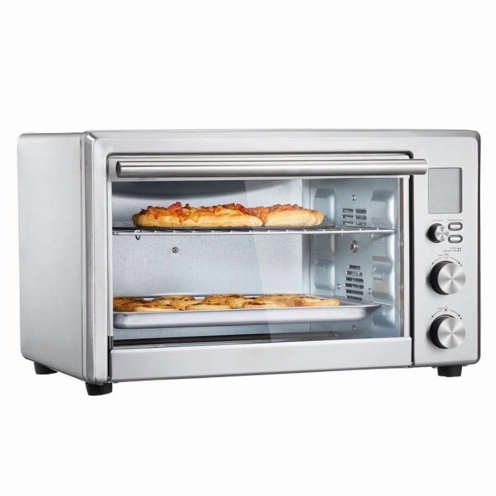 10-in-1 Countertop Convection Oven, 28L Toaster Oven with Air Fryer, 1800W Bake Rotisserie & Toast, Includes Pan & Rack