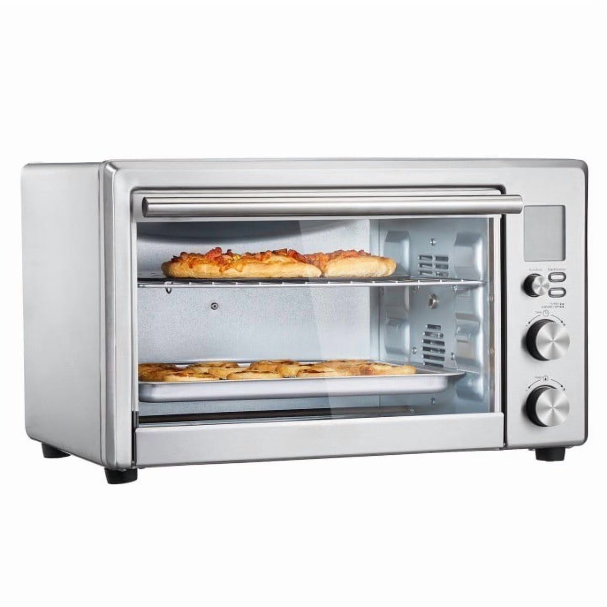 10-in-1 Countertop Convection Oven, 28L Toaster Oven with Air Fryer, 1800W Bake Rotisserie & Toast, Includes Pan & Rack
