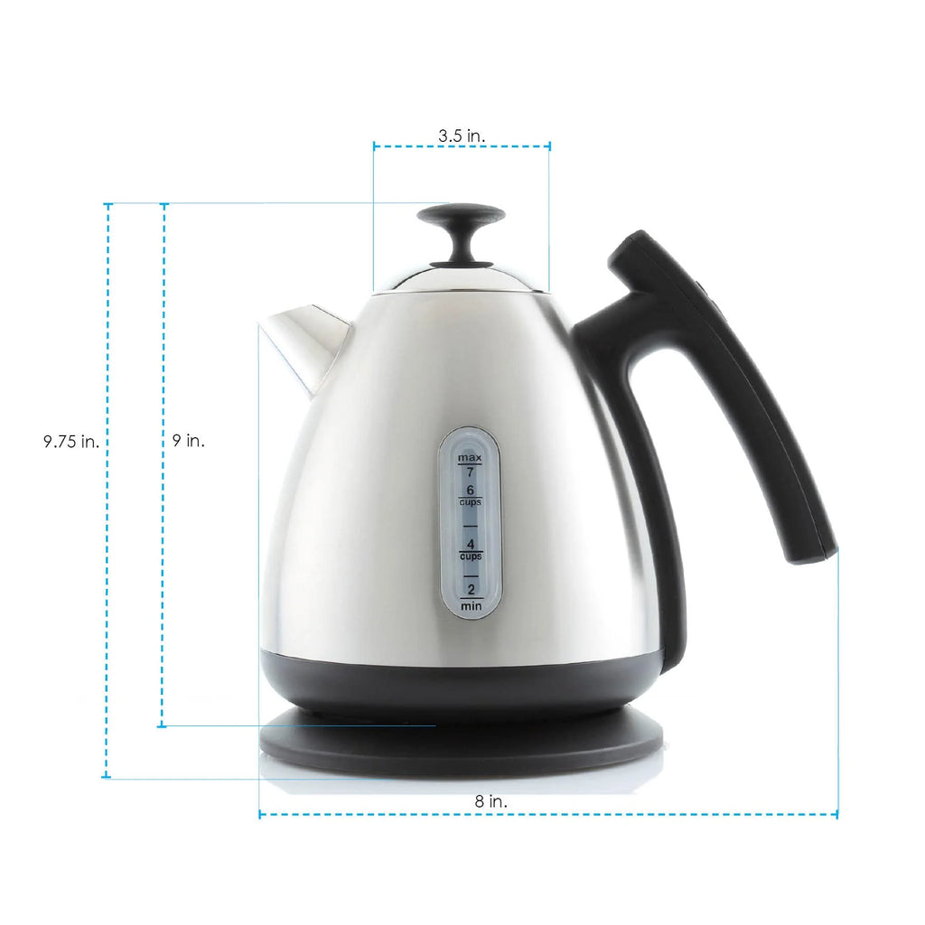 Chantal Vincent Ekettle Electric Water Kettle, 1.8-Quart, Brushed Stainless Steel
