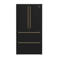 Forno Espresso Moena 36-inch French Door Refrigerator in Black, 19.2 Cu.ft