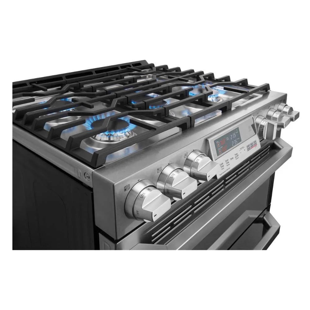 LG LUTD4919SN 7.3 Cu. Ft. Dual Fuel - Double Oven Range with ProBake Convection