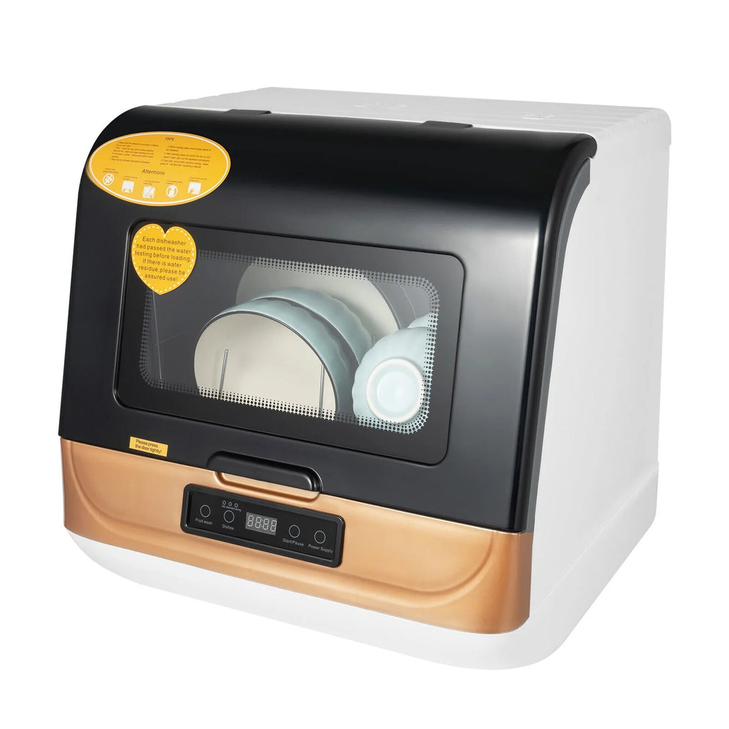 Compact Countertop Dishwasher Portable Mini Dish Washer 4 Washing Programs 110V