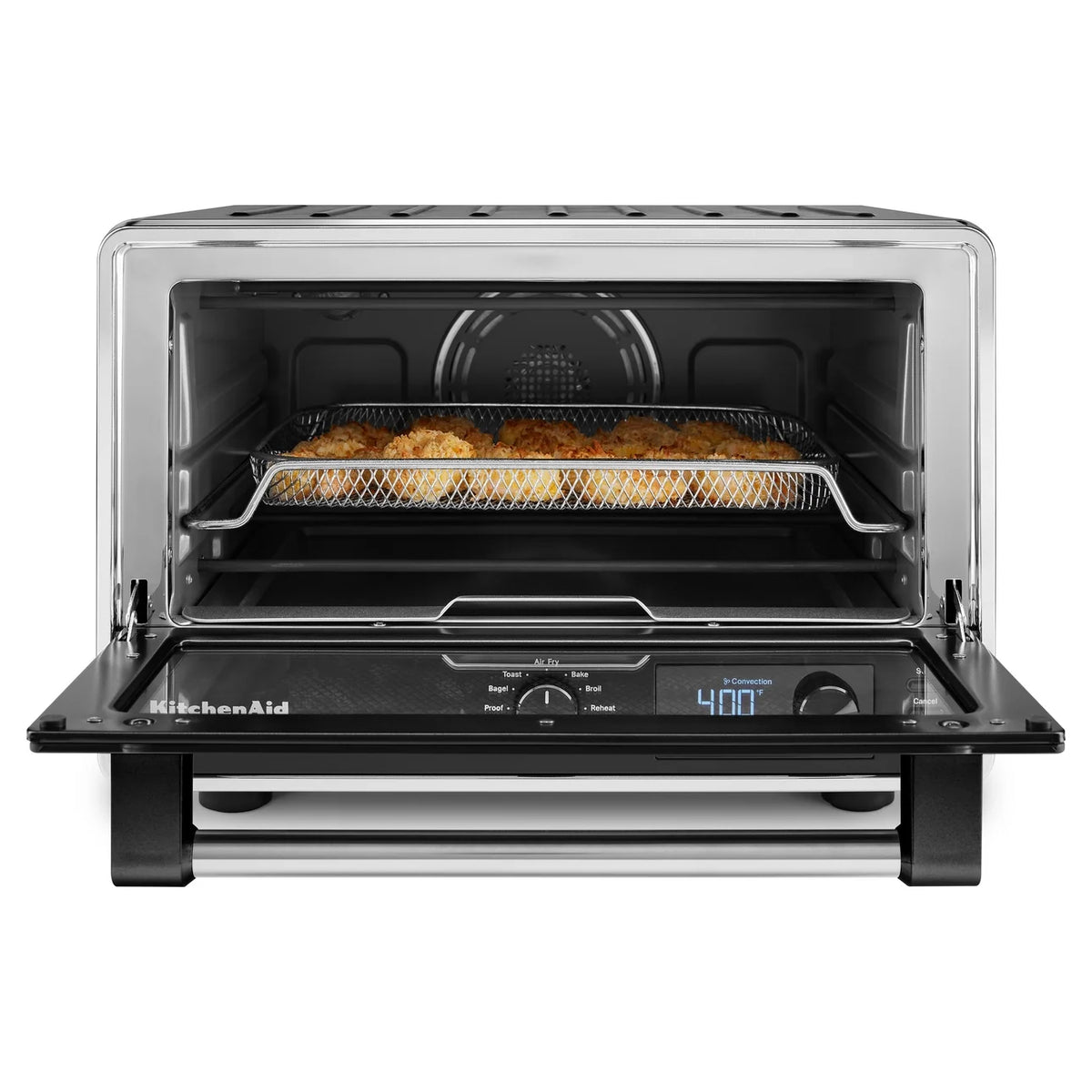 KitchenAid Dual Convection Countertop Oven with Air Fry and Temperature Probe, Black Matte, KCO224BM