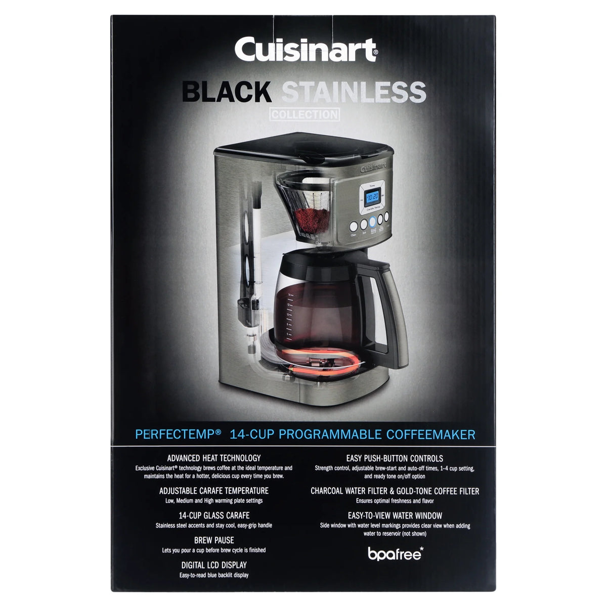 Cuisinart PerfecTemp 14-Cup Programmable Coffee Maker in Umber