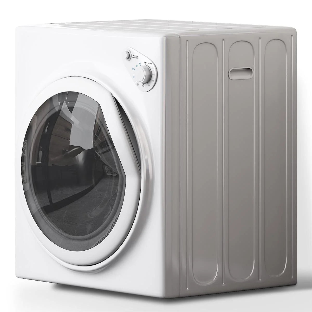 TABU 2.6 cu ft Portable Dryer for Clothes, 8.8 lbs Compact Dryer, Electric Dryer for Apartment,White