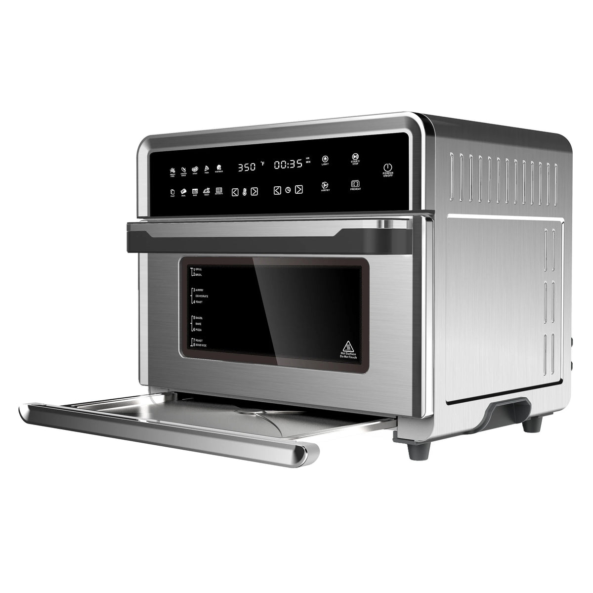 MegaChef 10 in 1 Electronic Multifunction 360 Degree Hot Air Technology Countertop Oven